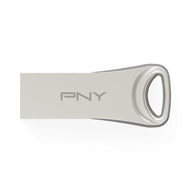 Imagem de PNY Flash Drive Elite-X USB 3.2 de 128 GB - 220 MB/s, caixa de metal premium durável, para armazenar, compartilhar e proteger conteúdo importante, P-FDI128ELTX-GE, prata