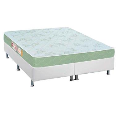 Imagem de  Cama Box King: Colchão Espuma D33 Castor Sleep Max + Base CRC Courano White(193x203)