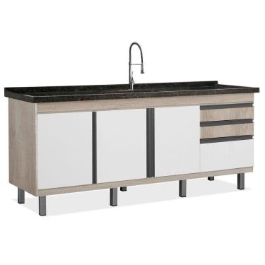 Imagem de Gabinete de Cozinha Vitória para Pia de 1,94 m