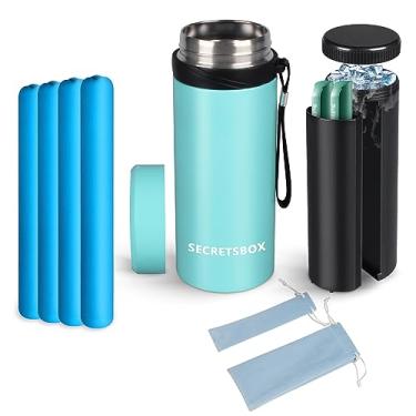 Imagem de Estojo de viagem para canetas de insulina 42H 1-8 portátil aprovado pela TSA, grande medicamentos para diabéticos, estojo de transporte EpiPen com 4 biogel, azul esverdeado