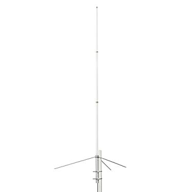 Imagem de TWAYRDIO Antena base de fibra de vidro UHF VHF de 2 metros/70 cm - Antena base vertical de banda dupla resistente de 144/430 MHz 220.0 cm 5,5/8,5dBi com conector SO239 para transceptor de rádio móvel