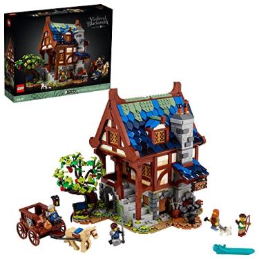 Imagem de Idéias de Lego Blacksmith Medieval 21325 Kit de construção; Modelo impressionante de construção e display para adultos, novo 2021 (2.164 peças)