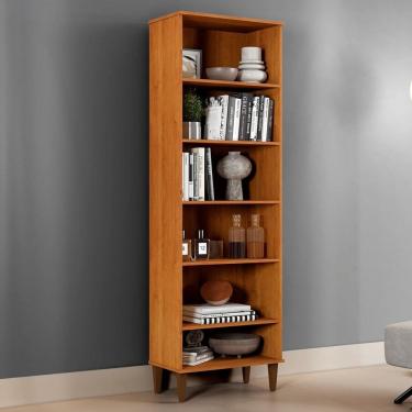 Imagem de Armário Multiuso Manaus 5 Prateleiras Nature - Kaiki Móveis