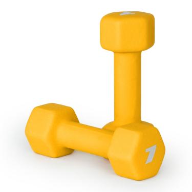 Imagem de CAP Pesos de halteres de neoprene, par de 3 kg, ouro toscano