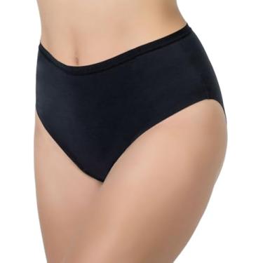 Imagem de AIRCUTE Roupa íntima lavável para incontinência urinária para mulheres, à prova de vazamento, absorvente de algodão, 60 ml, 1 pacote (preto, 2GG)