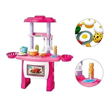 Imagem de Kit Cozinha Completa com Fogão Forno e Pia Infantil 43 Peças, Importway