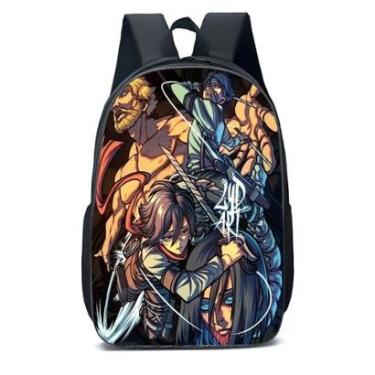 Imagem de MOCHILA ESCOLA INFANTIL JUVENIL ANIME AMIGOS EM LUTA-Unissex