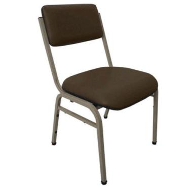 Imagem de Cadeira Empilhável para Auditórios Linha Hotel Smart Marrom - Design O