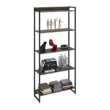 Imagem de Estante Multiuso Escritório Industrial 05 Prateleiras Areta 186x80cm C
