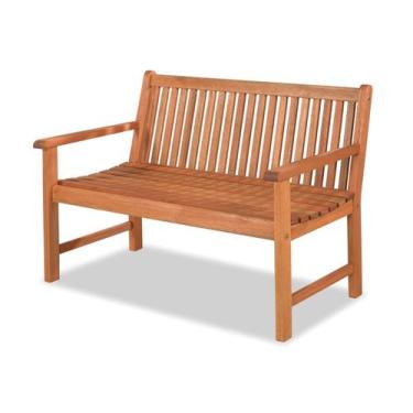 Imagem de Banco Recanto 2 Lugares Cor Stain Jatoba - 15672 - Sun House