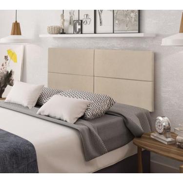 Imagem de Cabeceira Estofada Para Cama De Casal 004 Dobrável Produzida Em MDF/MD