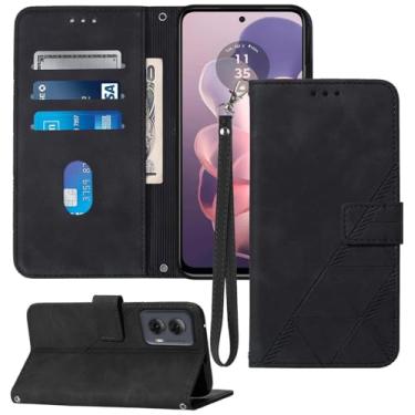 Imagem de Capa carteira compatível com Moto G Power 5G 2024, capa de telefone G Power 2024, [compartimentos para cartão] [alça de pulso] Proteção interna de TPU, capa flip de couro PU com suporte para Moto G