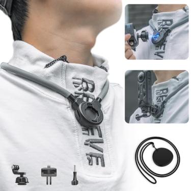 Imagem de SUREWO Suporte magnético de pescoço para Gopro, suporte de colar POV de liberação rápida mãos livres para Go Pro Hero 13/12/11/10/9/8/7 preto, DJI Osmo Action 5 pro/4/3/2, Insta 360 X4/X3 e mais