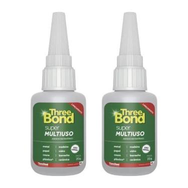 Imagem de Cola instantânea three bond super multiuso 20g - 2 unidades
