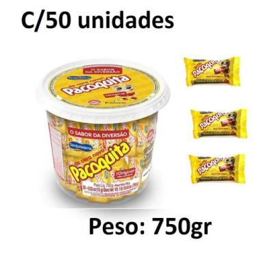 Imagem de Paçoquita Rolha Pote C/50un 750gr Santa Helena