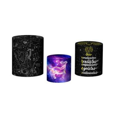 Imagem de Trio De Capa Cilindro - Signo do Zodíaco Aries 017  - Via Cores