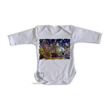 Imagem de body nenê criança roupa bebê manga longa  Hanna Barbera personagens II