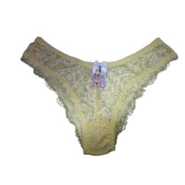 Imagem de Calcinhas  de Renda Sexy  Lingerie Luxo - J&V Moda Intima, Amarelo, GG