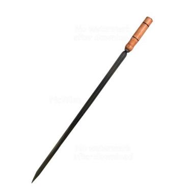 Imagem de Espeto de Churrasco Inox com Cabo de Madeira 45 cm . - Acinox