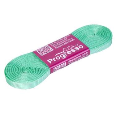 Imagem de Fita Gorgurão Progresso 7mm nº1 - 10m Cor 232 Verde Menta - 01 unidade