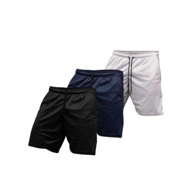Imagem de Kit 4 Shorts Dry Fit Respiráveis Academia Esportes Treino - Bluhen