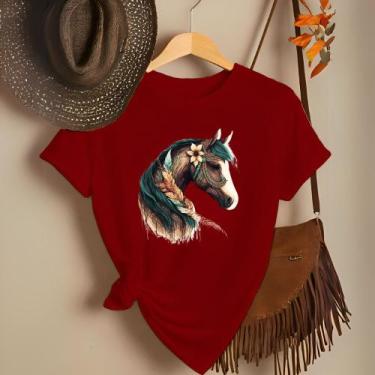 Imagem de Camiseta Feminina Country Look Country T-shirt Roça Agro Rodeio Boiade
