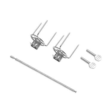 Imagem de IEUDNS Garfo de Frango Rotativo Suporte de Peru Prático Espetos de Frango Universal Rack Torrador de Frango, 28cm