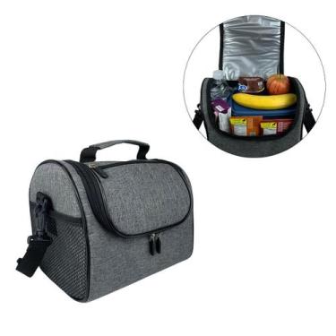 Imagem de Bolsa Térmica Com Isolamento Térmico Grande Porta Marmita Viagem Com A