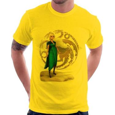 Imagem de Camiseta Daenerys Targaryen Art - Foca na Moda, Amarelo, G
