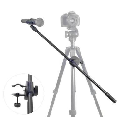 Imagem de Suporte Articulado Boom Para Microfone Com Clamp Greika Zb1