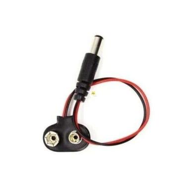Imagem de Clip Para Bateria 9v Com Plug P4 Arduino - Eletronica Castro