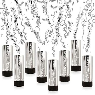 Imagem de KDPATFAV Confetes De Festa Para Casamento, Aniversário, Formatura, Chá De Bebê, Aniversário, Natal, Ano Novo, Diversão Infantil, Suprimentos Para Festas, Decorações E Lembrancinhas (Prata 2)