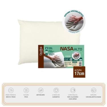 Imagem de Travesseiro Nasa Alto Duoflex -  Maior Conforto - Com Proteção total A