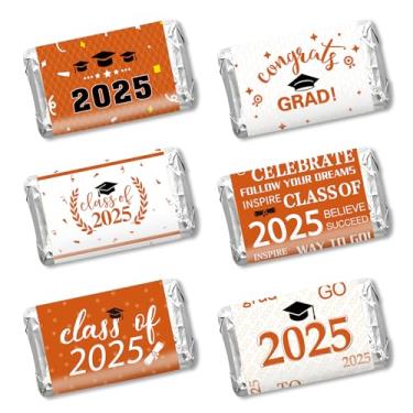 Imagem de Adesivo de etiqueta de decoração de formatura 2025, 120 peças, parabéns, mini barra de doces, material para festa de formatura de 2025, faculdade, ensino médio, enfermagem, graduação, celebração,