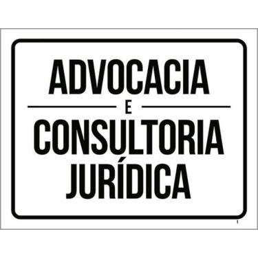 Imagem de Kit 3 Placas Sinalização - Advocacia E Consultoria Jurídica