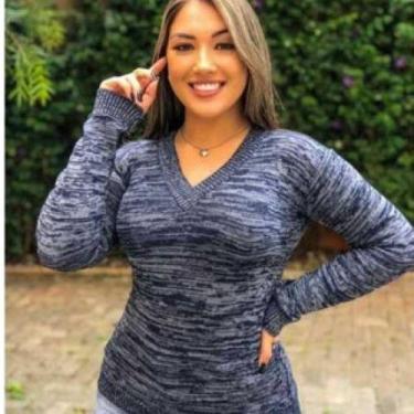 Imagem de Blusa Feminina Cacharrel Tricot de Lã Moda Inverno - DB Fashion Moda, 