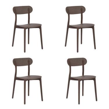 Imagem de Kit 4 Cadeiras Verte Eco Café Rivatti