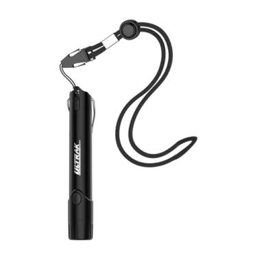 Imagem de rockible Apito eletrônico com cordão, sala de aula treinadores esportivos escolares apito elétrico com luz LED para futebol de vôlei, Preto