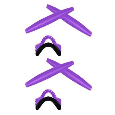 Imagem de SmartVLT Kit de 2 pares roxos de substituição para fones de ouvido e nariz para Oakley M Frame Series