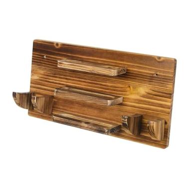 Imagem de UGPLM Ping Pong Paddle Wall Holder Rack estável PRÁTICA Holdes 6 pás e 12 bolas de armazenamento para lojas de ginástica Sala de jogos de dormitório