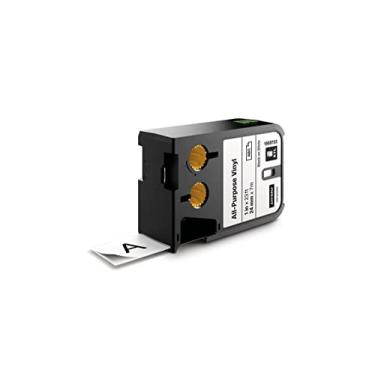 Imagem de Etiquetas multiuso DYMO para fabricantes de etiquetas DYMO XTL, preto transparente, 1/2", 1 rolo (1868741), Black on White, 1"