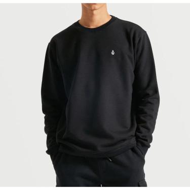Imagem de Moletom Volcom Careca Single Stone Preto Cor:;Tamanho:P;Gênero:Masculino-Masculino