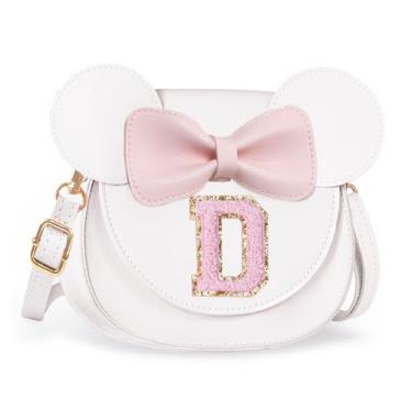 Imagem de Aganmi Linda bolsa tiracolo para meninas 2, 3, 4, 5, 6, 7, 8 anos, presente de aniversário, carteira infantil, Creme, 7.1*6.7*3.1in (18*17*8cm)