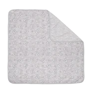 Imagem de Manta de Malha para Bebê Dupla Face 90 cm x 90 cm Bublim, Ursos