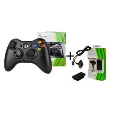 Imagem de Kit Controle Sem fio Joystick Video Game Manete Compativel com Xbox 36