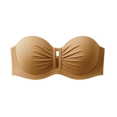 Imagem de Sutiã Plus Size sem alça Reforçado - Sollbella Store, Chocolate, 52