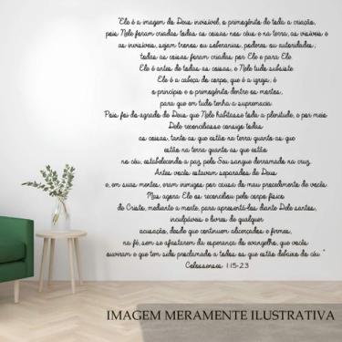 Imagem de Adesivo De Parede Frase Colossenses 115-23 Mod01 - Lojinha Da Luc Ades