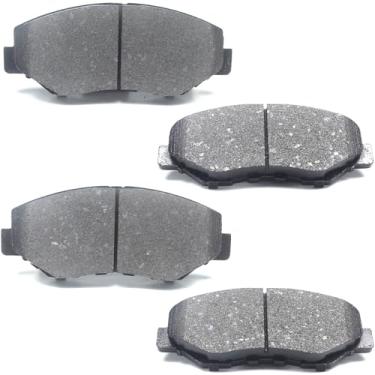 Imagem de GuuYebe Kit de 4 pastilhas de freio dianteiro, para Honda 2003-2017 Accord 2012-2021 Civic 2002-2016 CRV 2003-2008 elemento piloto ajuste CRZ, para Acura 2013-2015 ILX, 914 D914 OEX914 4 5022SD. CA10