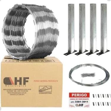 Imagem de Kit Cerca Concertina 30cm 10m Calhaforte - Calha Forte