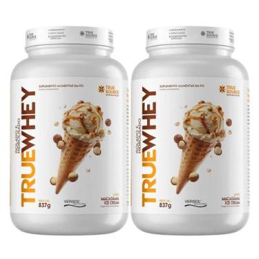 Imagem de 2x True Whey Protein True Source Macadamia Ice Cream 837g, Macadamia I